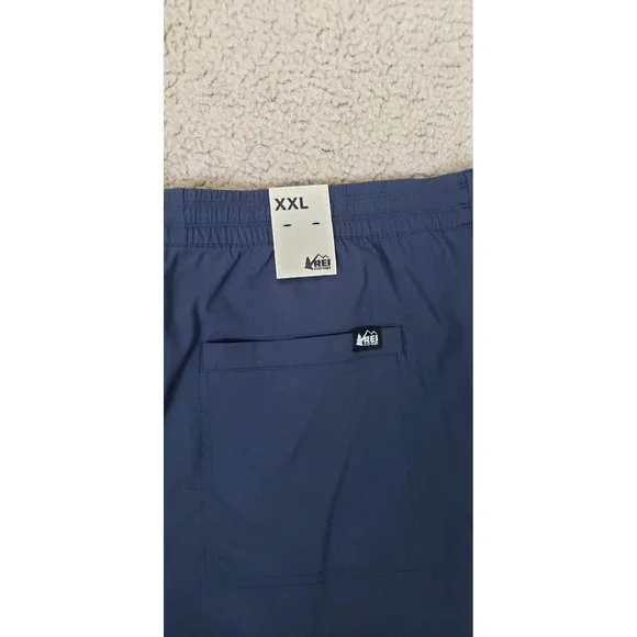 REI Co-op Men Trailmade Shorts XXL Blue Nights Hiking Stretch UPF 50+ Gorpcore - Picture 7 of 12